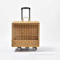 Wholesale Pet Carrier Case Backpack Rattan Wicker Bubble Dog Cat Bag Travel Pet Suitcase